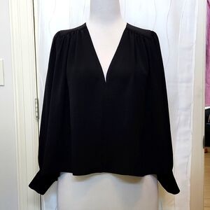 Prologue Bishop Black Long Sleeve Top